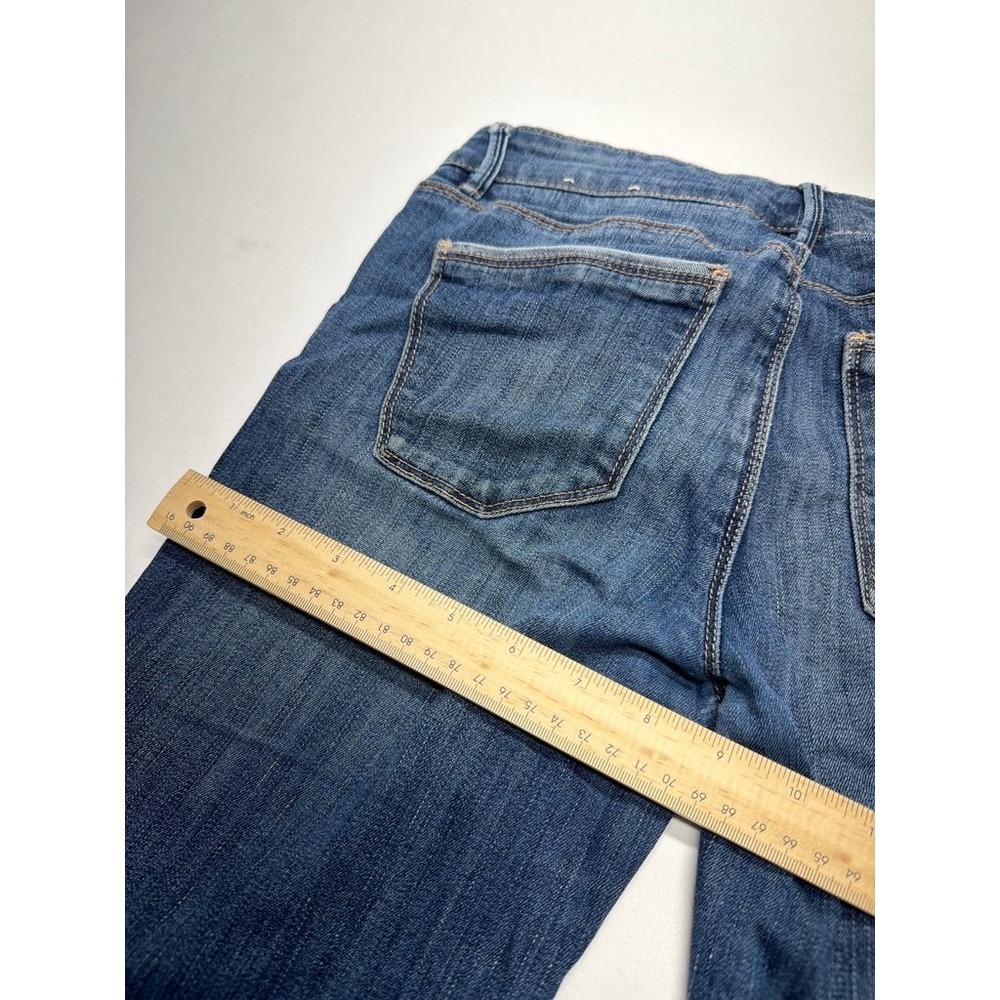 White House Black Market The Skinny Distressed Blue Jeans Size 4 - Picture 4 of 9